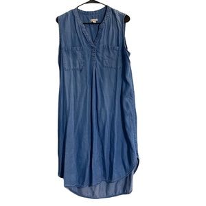 Merona Soft Jean Dress Sleeveless Large